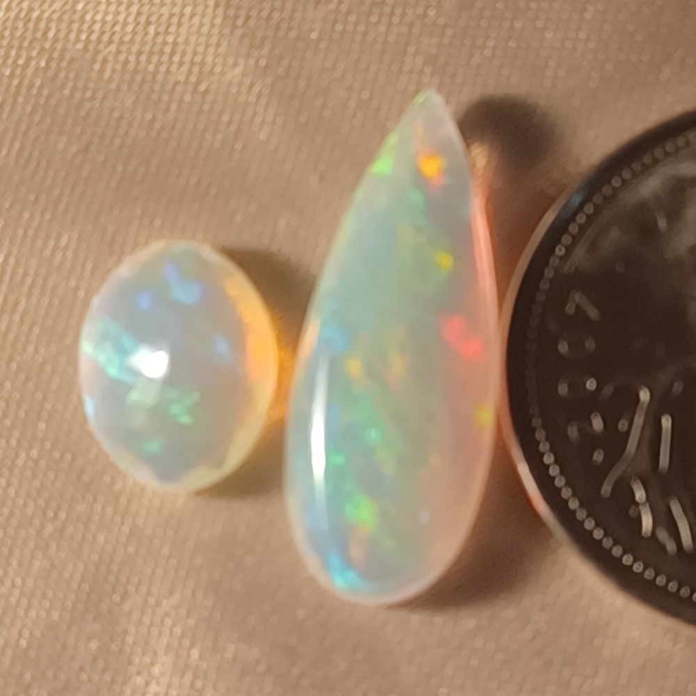 Iridescent Natural Ethiopian  Opal Gemstones